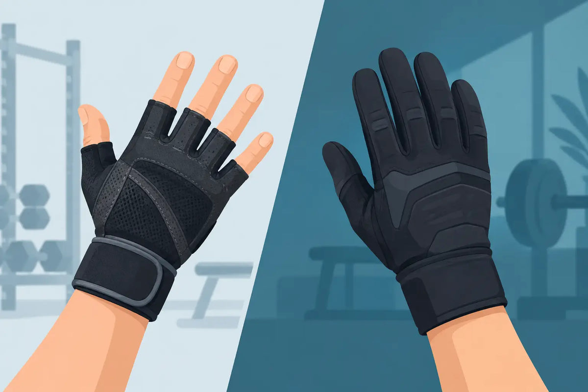 Open Finger Versus Closed Gloves for Training