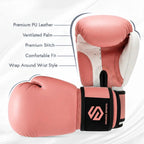 Pink Boxing Gloves Sparring Mitts Muay Thai Punching bag Kickboxing MMA Training