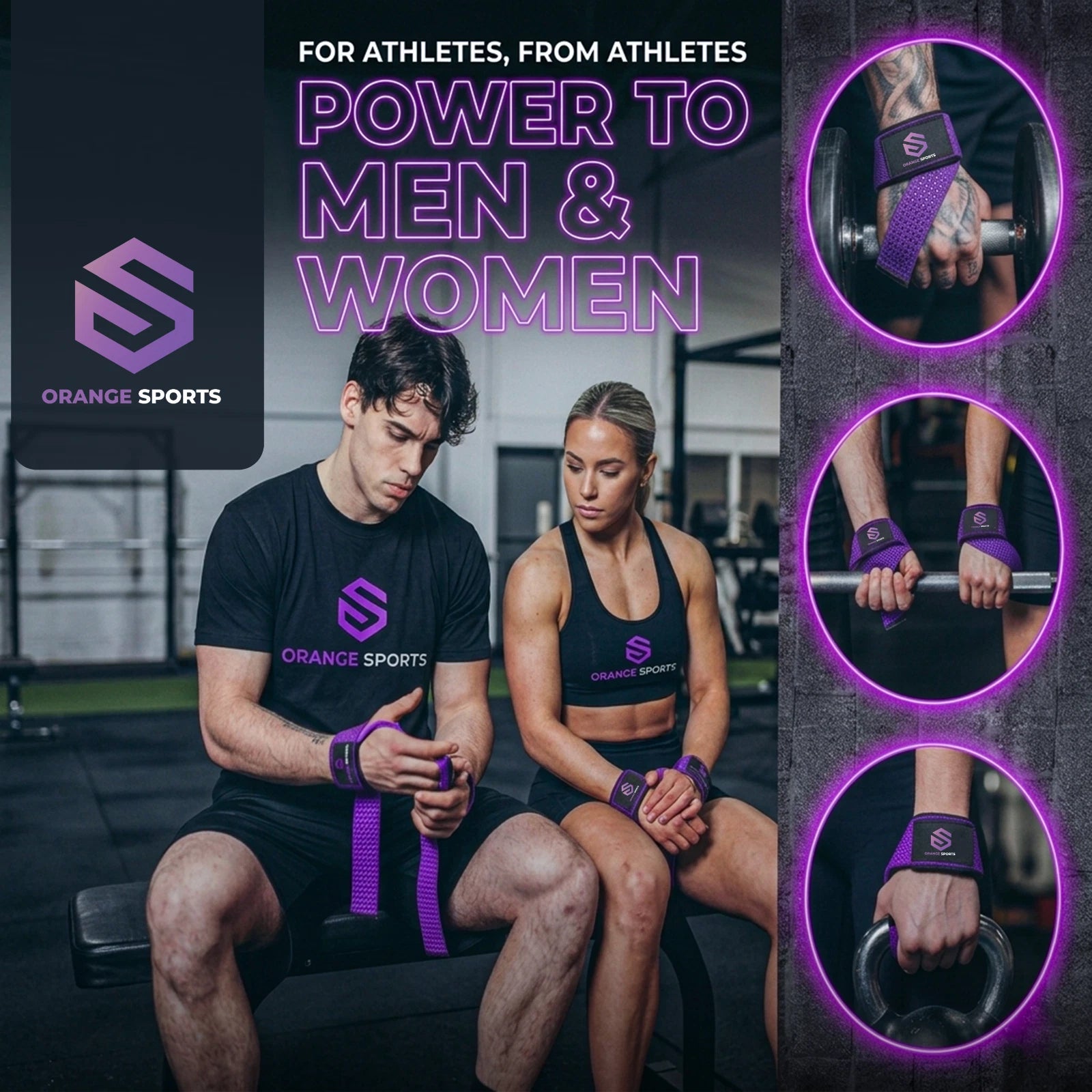 Weight Lifting Straps with Neoprene Wrist Support for Gym & Powerlifting