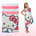Kitty Character Kids Super Soft Cotton Bath, Pool & Beach Towel – 48 x 29 Inch Lightweight Absorbent Cartoon Towel for Girls & Boys