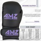 AMZ Boxing Gloves – Training, Sparring, MMA, Muay Thai, Gym 6 oz.