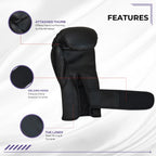 AMZ Boxing Gloves – Training, Sparring, MMA, Muay Thai, Gym 6 oz.