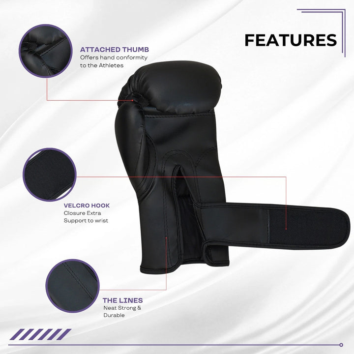 AMZ Boxing Gloves – Training, Sparring, MMA, Muay Thai, Gym 6 oz.