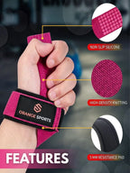 Weight Lifting Straps with Neoprene Wrist Support for Gym & Powerlifting