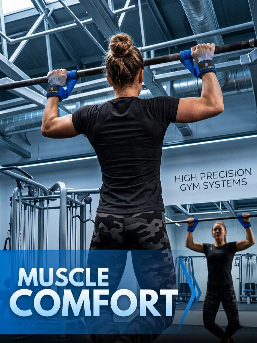 Weight Lifting Straps with Neoprene Wrist Support for Gym & Powerlifting