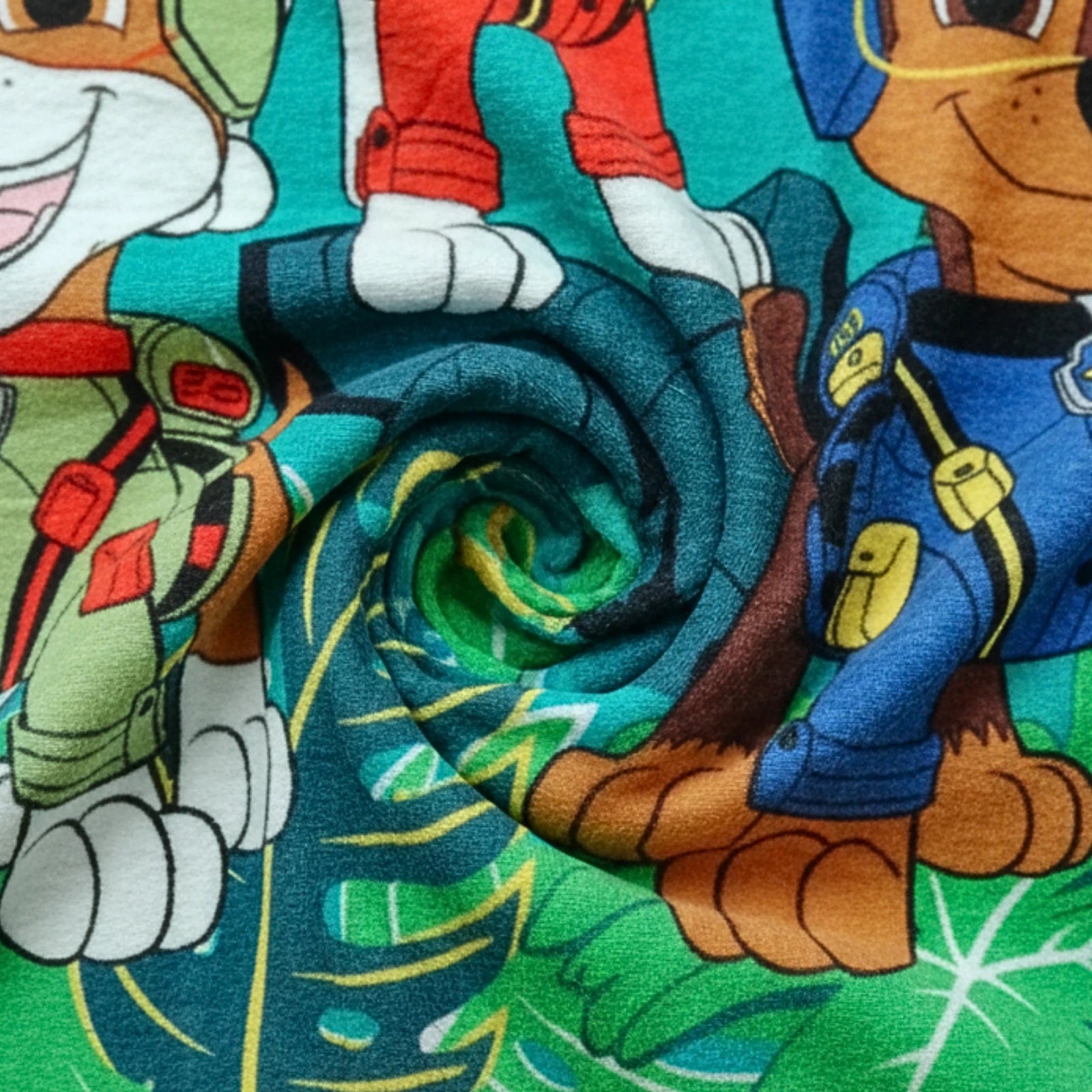 Jungle Pups Character Super Soft Cotton Bath / Pool / Beach Towel – 60 x 31 Inches