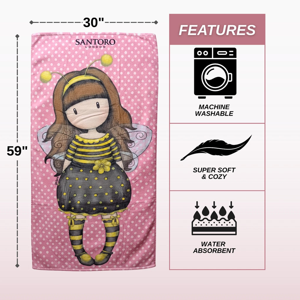 Kids Super Soft Cotton Bath/Pool/Beach Towel, Santoro (59 x 30) inches