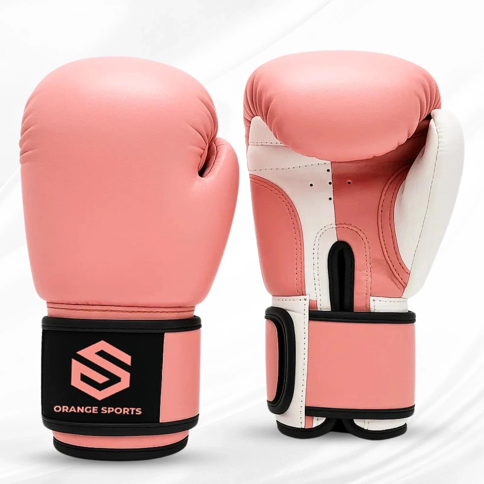 Pink Boxing Gloves Sparring Mitts Muay Thai Punching bag Kickboxing MMA Training
