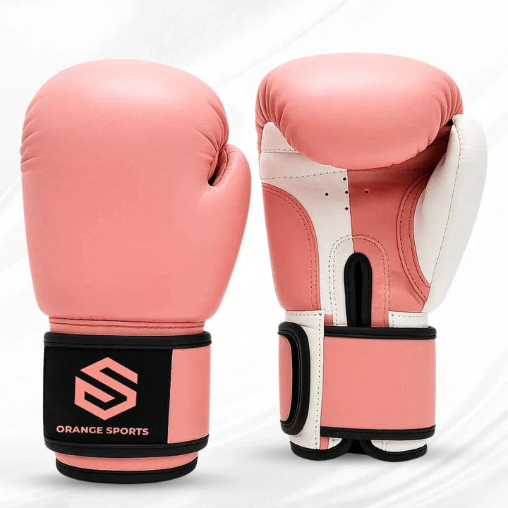 Pink Boxing Gloves Sparring Mitts Muay Thai Punching bag Kickboxing MMA Training