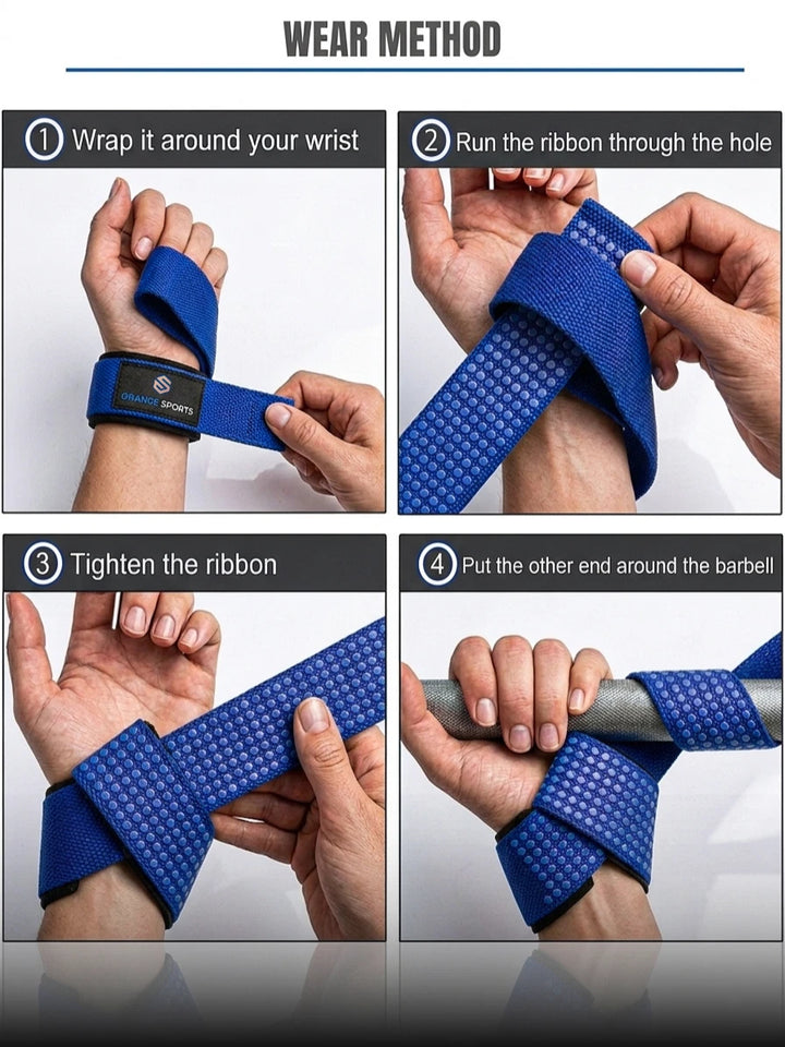 Weight Lifting Straps with Neoprene Wrist Support for Gym &amp; Powerlifting