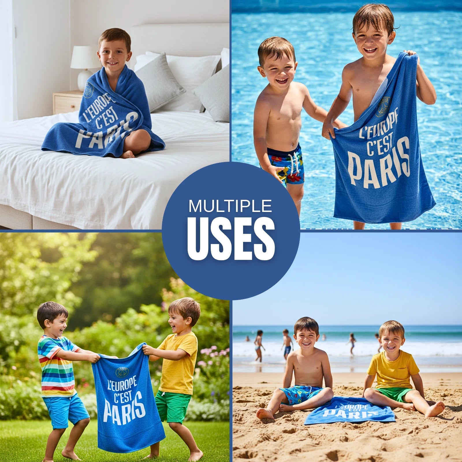 Kids Super Soft Cotton Bath/Pool/Beach Towel, (59 x 30) Inches Super Absorbent