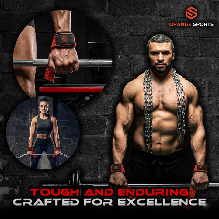 Weight Lifting Straps with Neoprene Wrist Support for Gym &amp; Powerlifting
