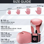 Pink Boxing Gloves Sparring Mitts Muay Thai Punching bag Kickboxing MMA Training