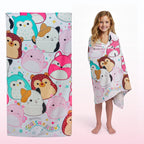 Kids Squishmallow Character Super Soft Cotton Bath/Pool/Beach Towel, (54 x 28)"