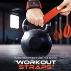 Weight Lifting Straps with Neoprene Wrist Support for Gym & Powerlifting