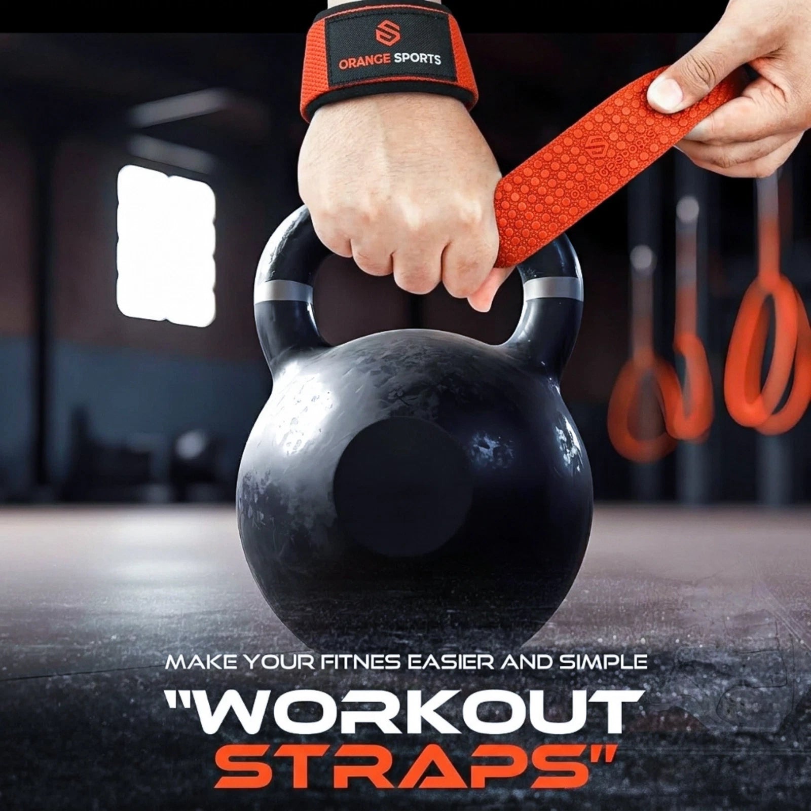 Weight Lifting Straps with Neoprene Wrist Support for Gym & Powerlifting
