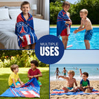 Kids Super Soft Cotton Bath/Pool/Beach Towel, Super Absorbent (59 x 30) inches