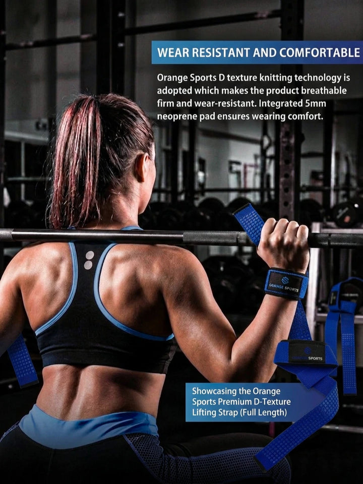 Weight Lifting Straps with Neoprene Wrist Support for Gym &amp; Powerlifting