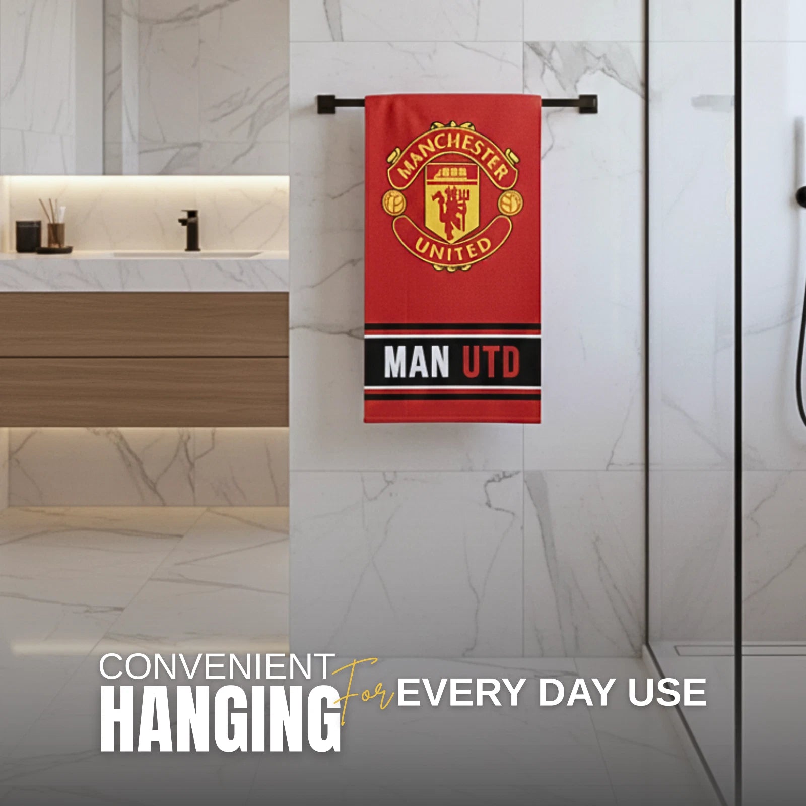 Manchester United Super Soft Cotton Bath, Pool & Beach Towel – 59"x30"