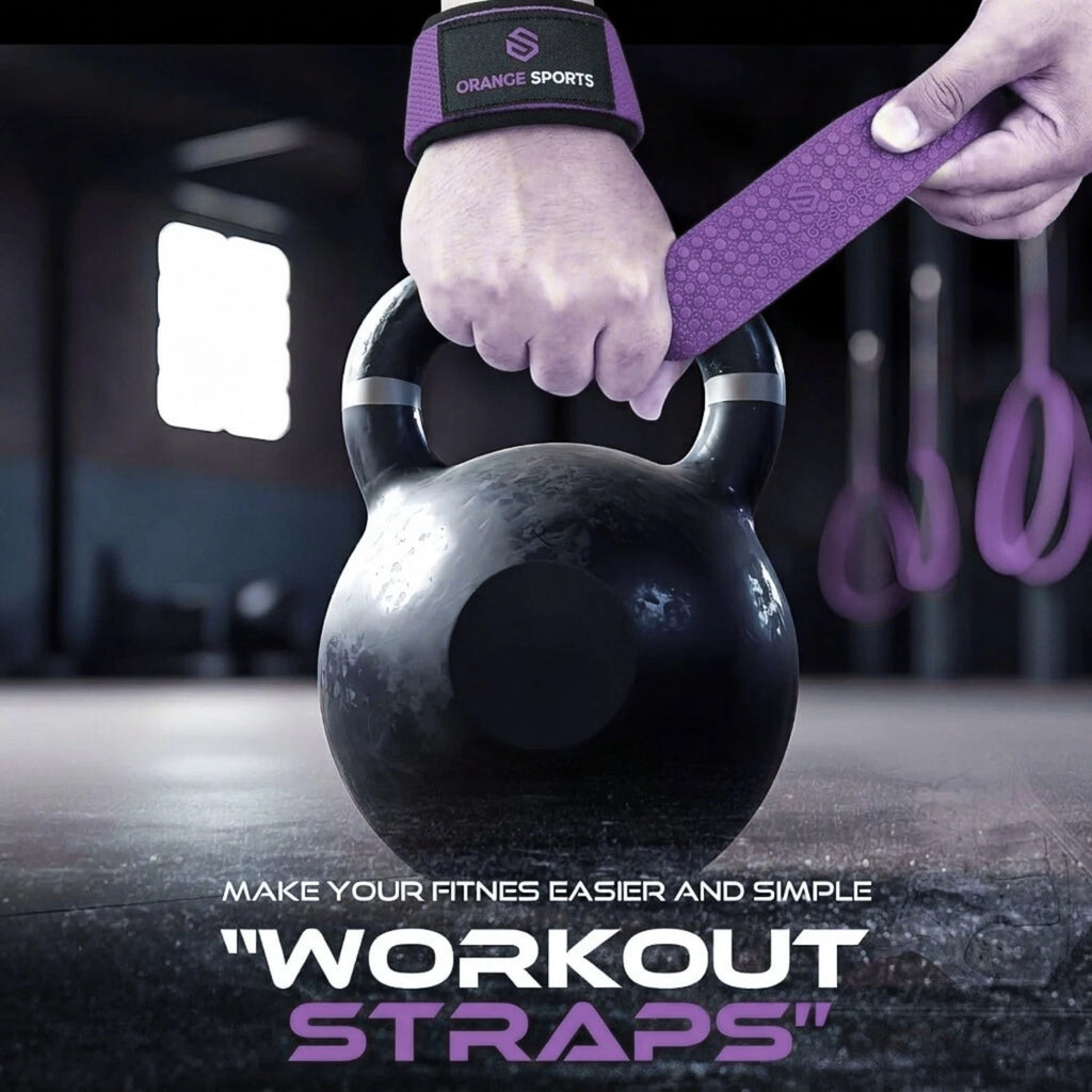 Weight Lifting Straps with Neoprene Wrist Support for Gym & Powerlifting