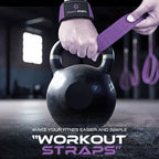 Weight Lifting Straps with Neoprene Wrist Support for Gym & Powerlifting
