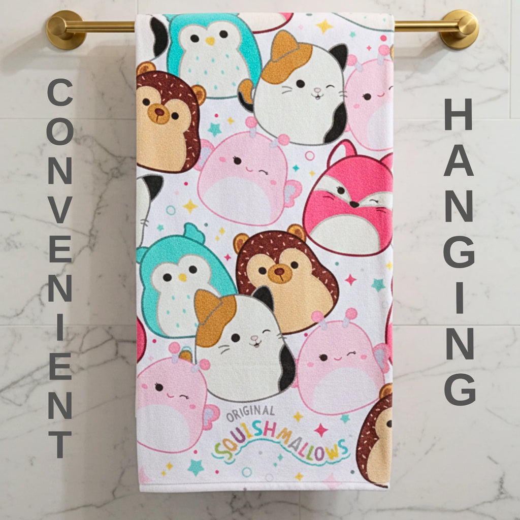 Kids Squishmallow Character Super Soft Cotton Bath/Pool/Beach Towel, (54 x 28)"